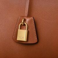 CELINE CONTI柔軟粒面牛皮革手袋 - 棕褐色 - CONTI - 1 | CELINE