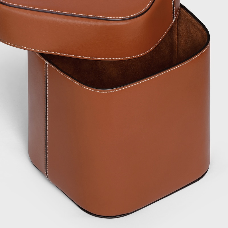 Large Box in Shiny Calfskin - TAN - HOME - 1 | CELINE