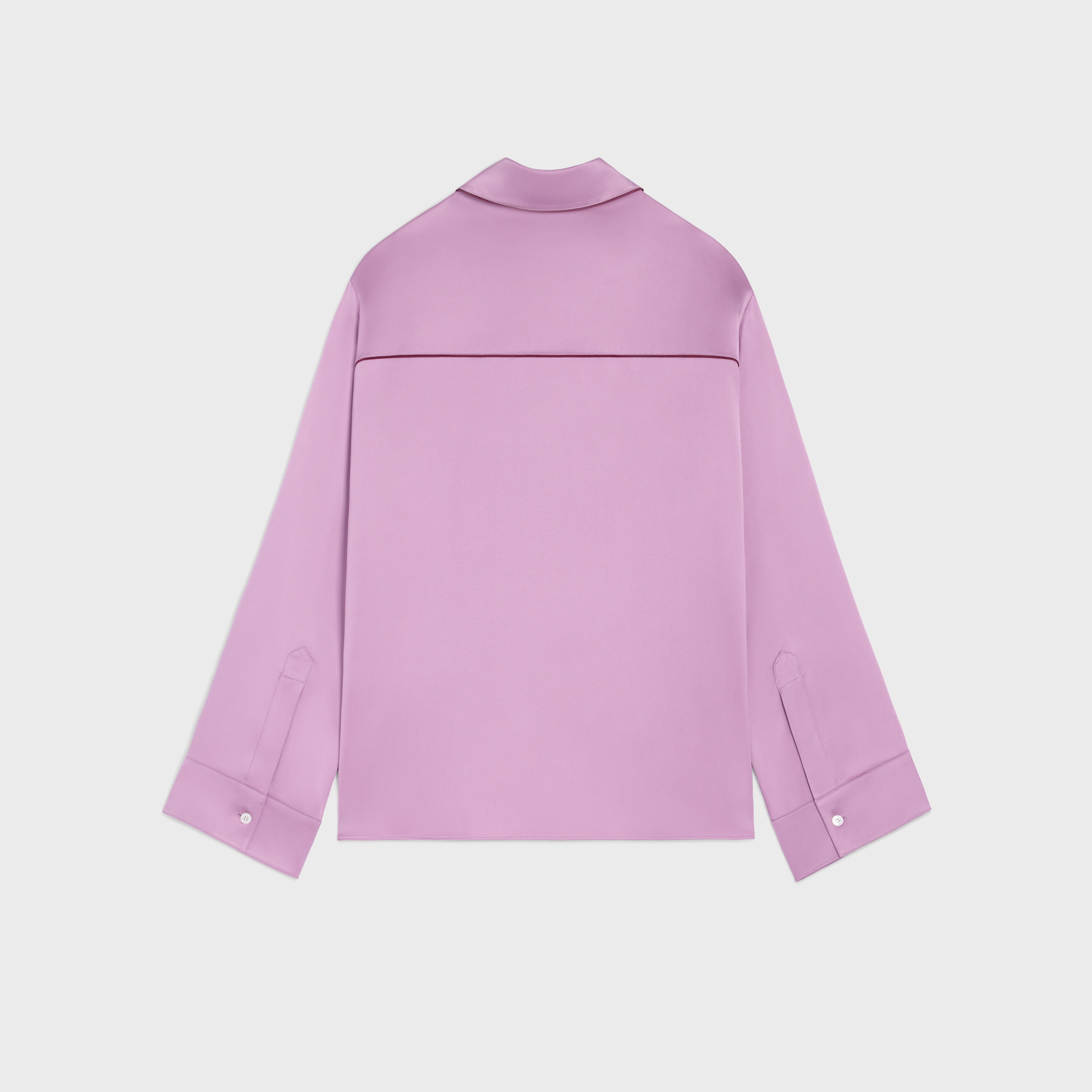 pyjama shirt IN silk satin - GLYCINE | CELINE