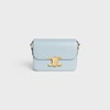 SAC TRIOMPHE TEEN EN veau brillant - BLEU GLACE - TRIOMPHE - 1 | CELINE
