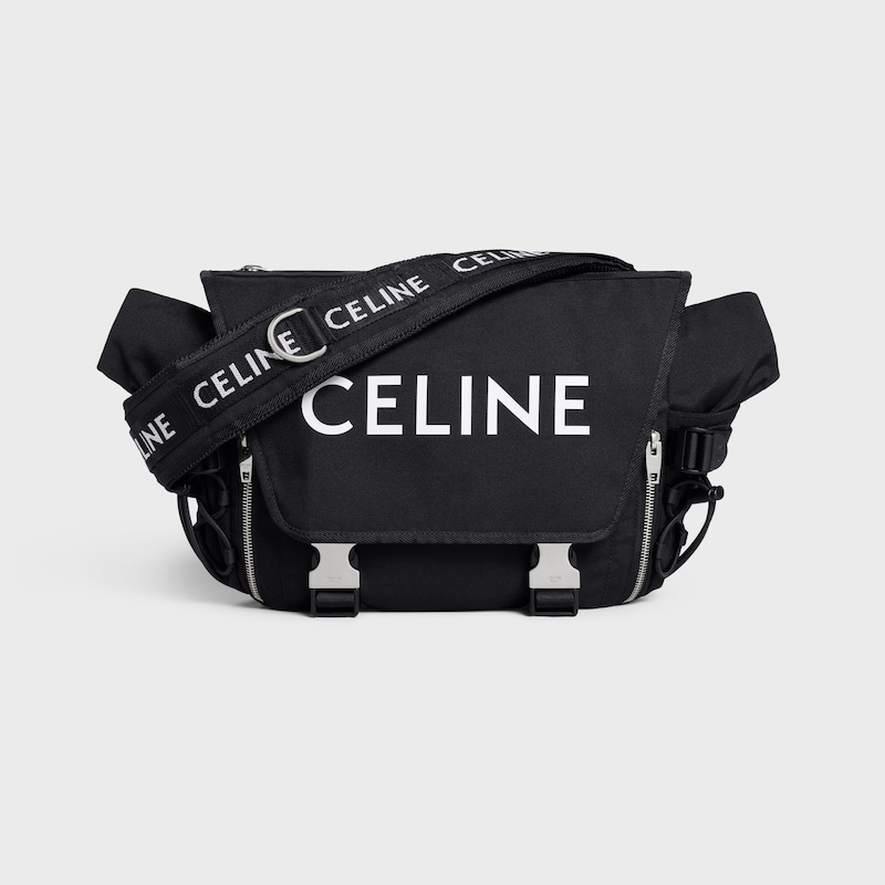 SAC MESSENGER TREKKING MOYEN MOD&Egrave;LE en nylon avec imprim&eacute; celine - NOIR - GIFT FINDER - 1 | CELINE