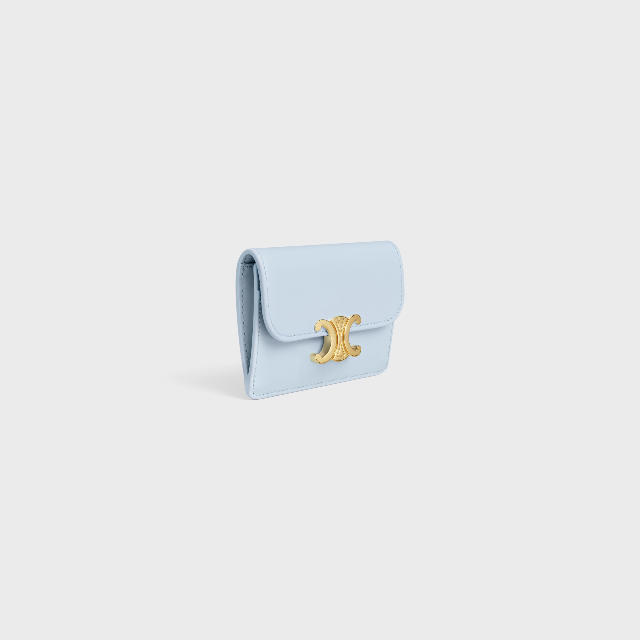 CELINE トリオンフ カードホルダー / シャイニーカーフスキン トリオンフ カードホルダー / シャイニーカーフスキン
