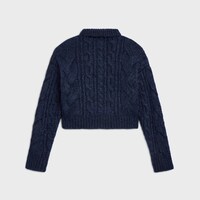 sweater IN aran mohair and wool - NAVY -  - 2 | CELINE