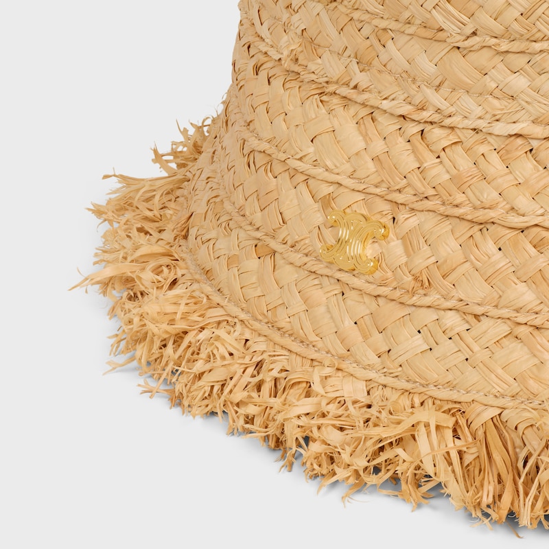 Wendehut AUS Bast mit Krempe - NATUR -  - 1 | CELINE