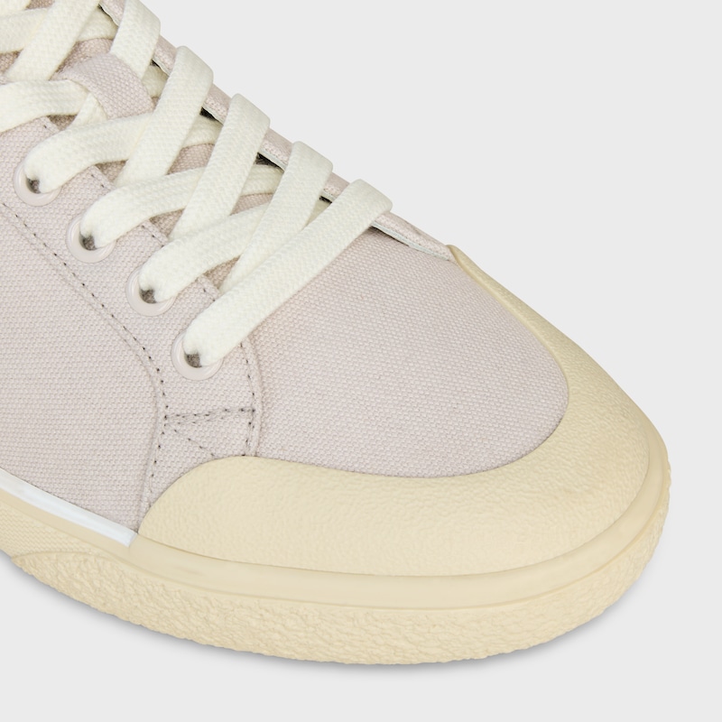 CELINE ALAN SNEAKERS WITH TRIOMPHE IN CANVAS - LIGHT GREY -  - 1 | CELINE