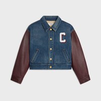 celine paris jacket in dark union wash denim - DARK UNION WASH -  - 1 | CELINE
