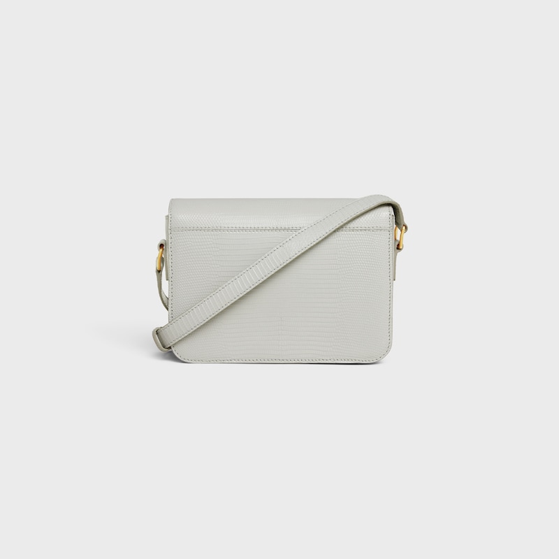 Teen Triomphe Bag in lizard - CHALK - TRIOMPHE - 1 | CELINE