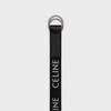 라지 30MM 더블 링 벨트 - 자카드 텍스타일 & 카프스킨 - 블랙 -  - 2 | CELINE