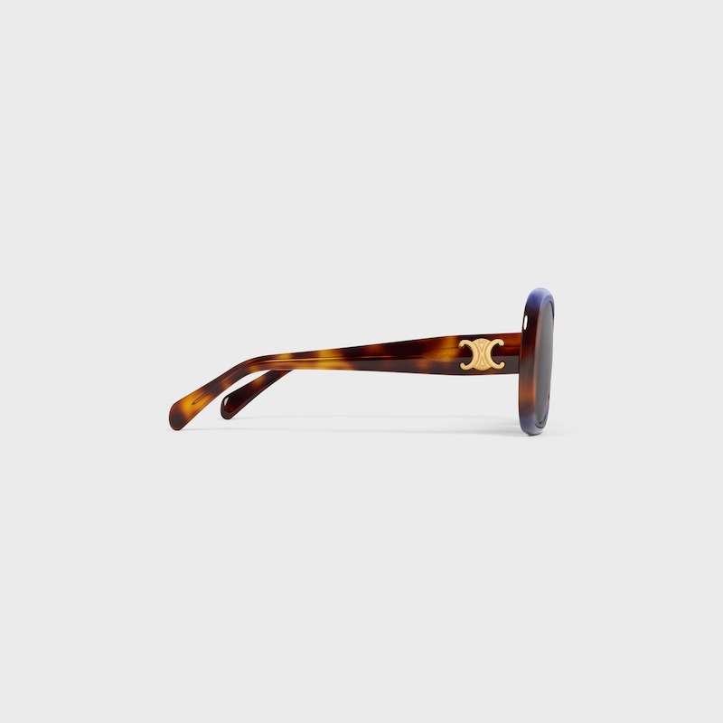 Triomphe 18 sunglasses in Acetate - Gradient Purple / Havana -  - 1 | CELINE