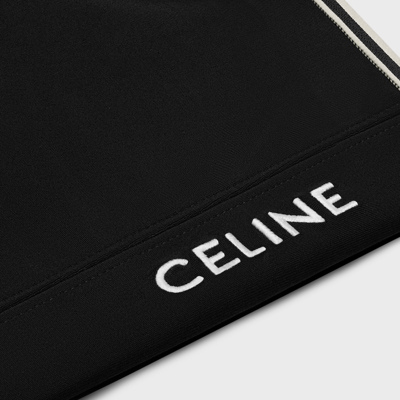 Celine bra in technical jersey - BLACK / WHITE -  - 1 | CELINE