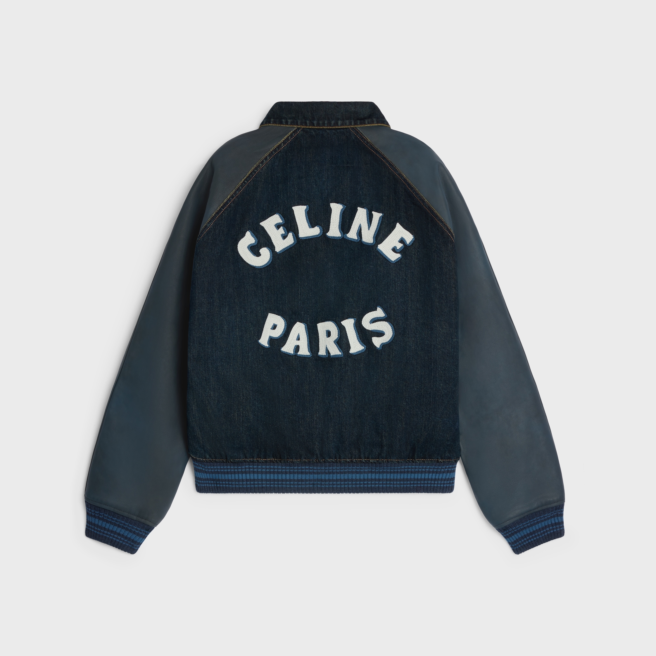 TEDDY JACKET IN COTTON DENIM - | CELINE