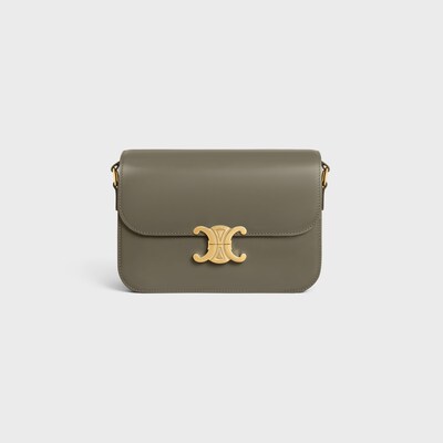 CLASSIQUE TRIOMPHE BAG IN shiny calfskin - Golden Khaki - SHOULDER BAGS - 6 | CELINE