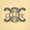 루즈 티셔츠 - 코튼 저지 - 파스텔 옐로우/블랙 -  - 4 | CELINE
