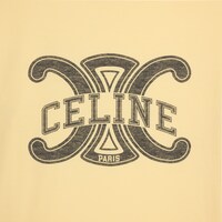 寬鬆T恤 - 淡黃色/黑色 -  - 1 | CELINE