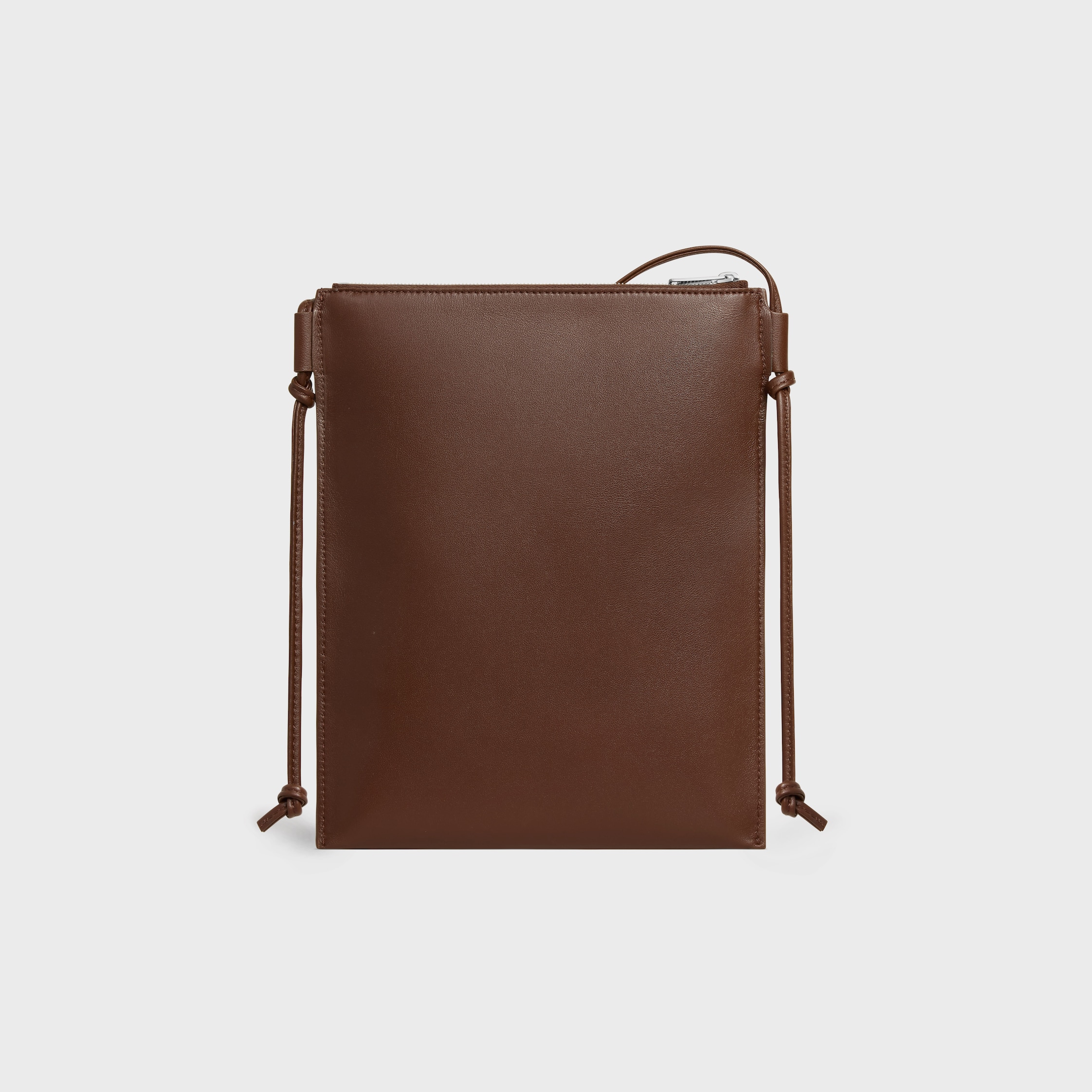 SHARP POUCH TAKE AWAY IN SMOOTH LAMBSKIN - CHOCOLATE | CELINE