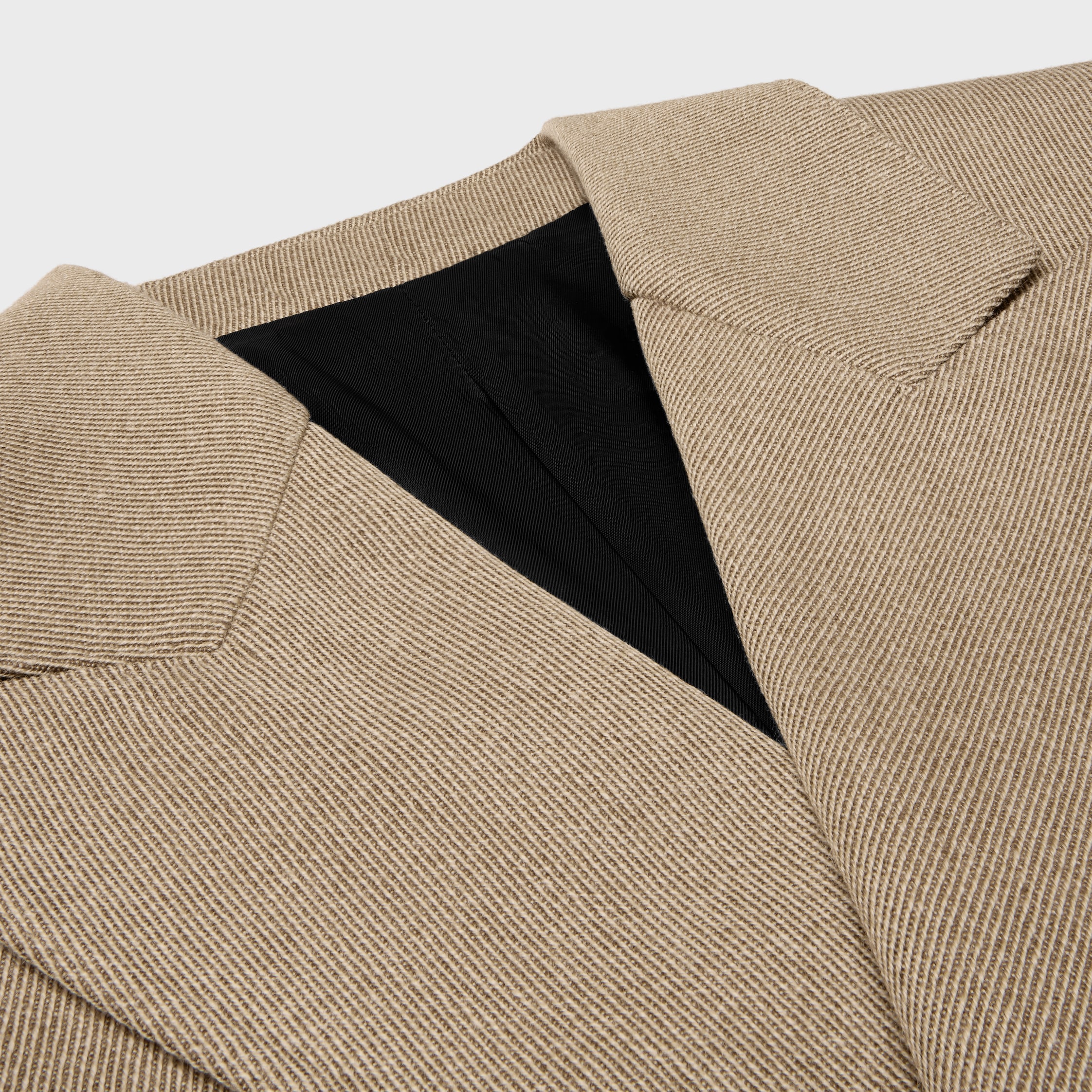 CELINE レクタングル ハウンドトゥース ジャケット COLONNE JACKET IN wool - MOSS | CELINE