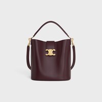MEDIUM BUCKET LOUISE IN SMOOTH CALFSKIN - Deep Burgundy - GIFTS FOR HER - 1 | CELINE