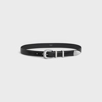 MEDIUM 25MM WESTERN BELT IN Taurillon Leather - BLACK -  - 1 | CELINE