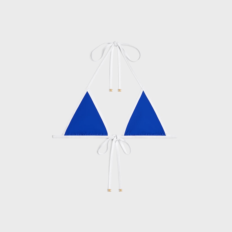 triomphe triangle top IN matte jersey - ELECTRIC BLUE -  - 1 | CELINE