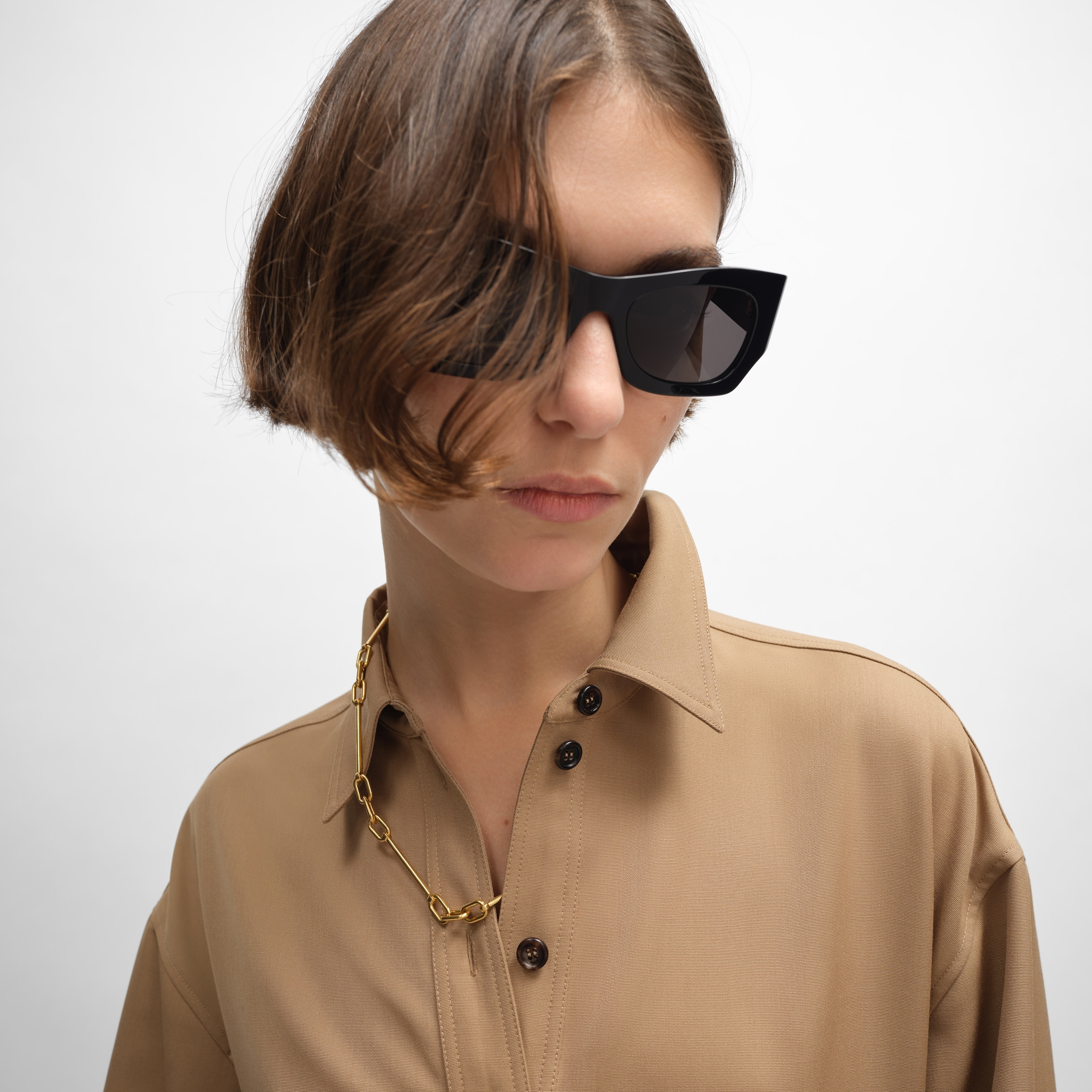 CELINE チャーム ネックレス / ゴールドフィニッシュ ブラス