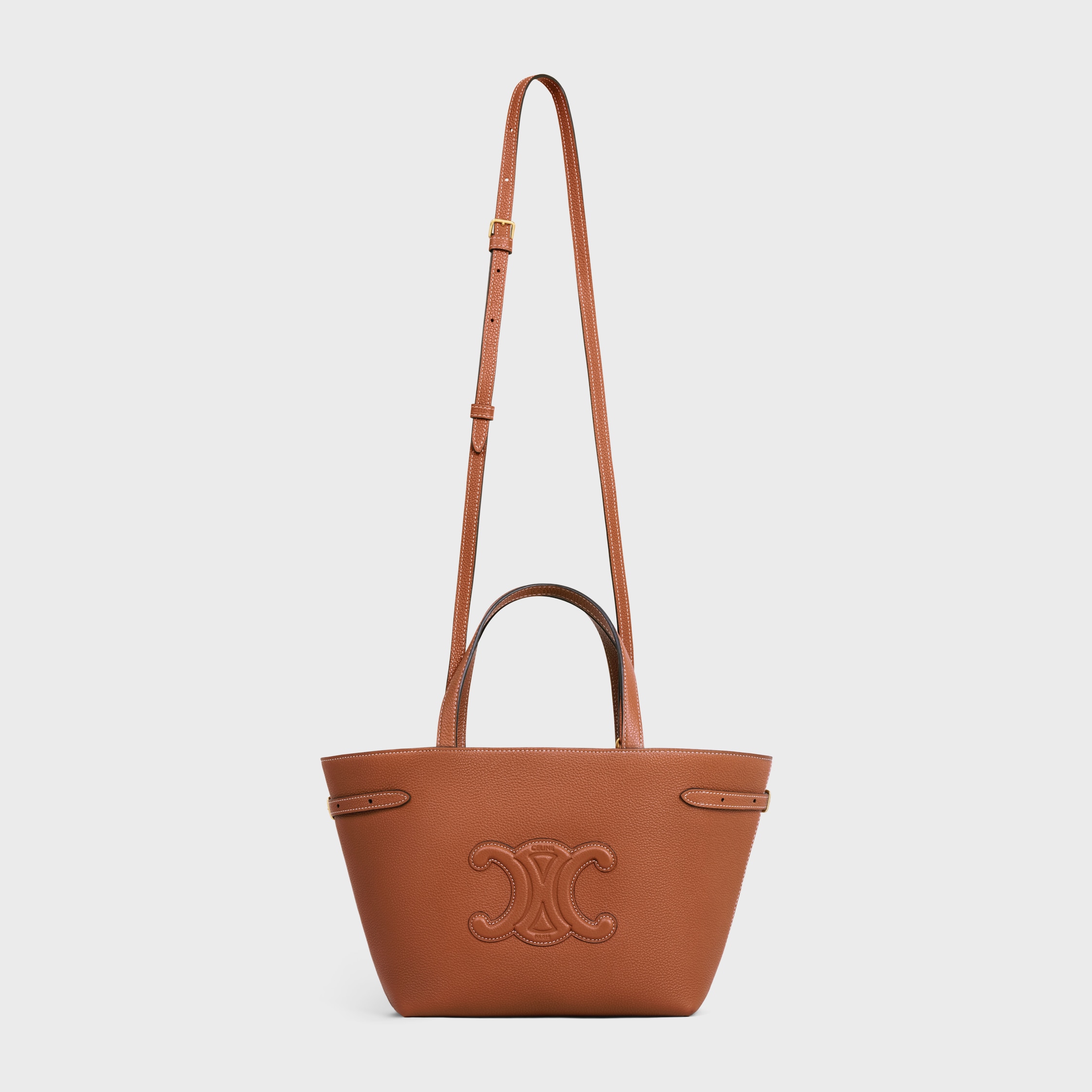 MINI CABAS ANAIS CUIR TRIOMPHE IN Grained calfskin - TAN | CELINE