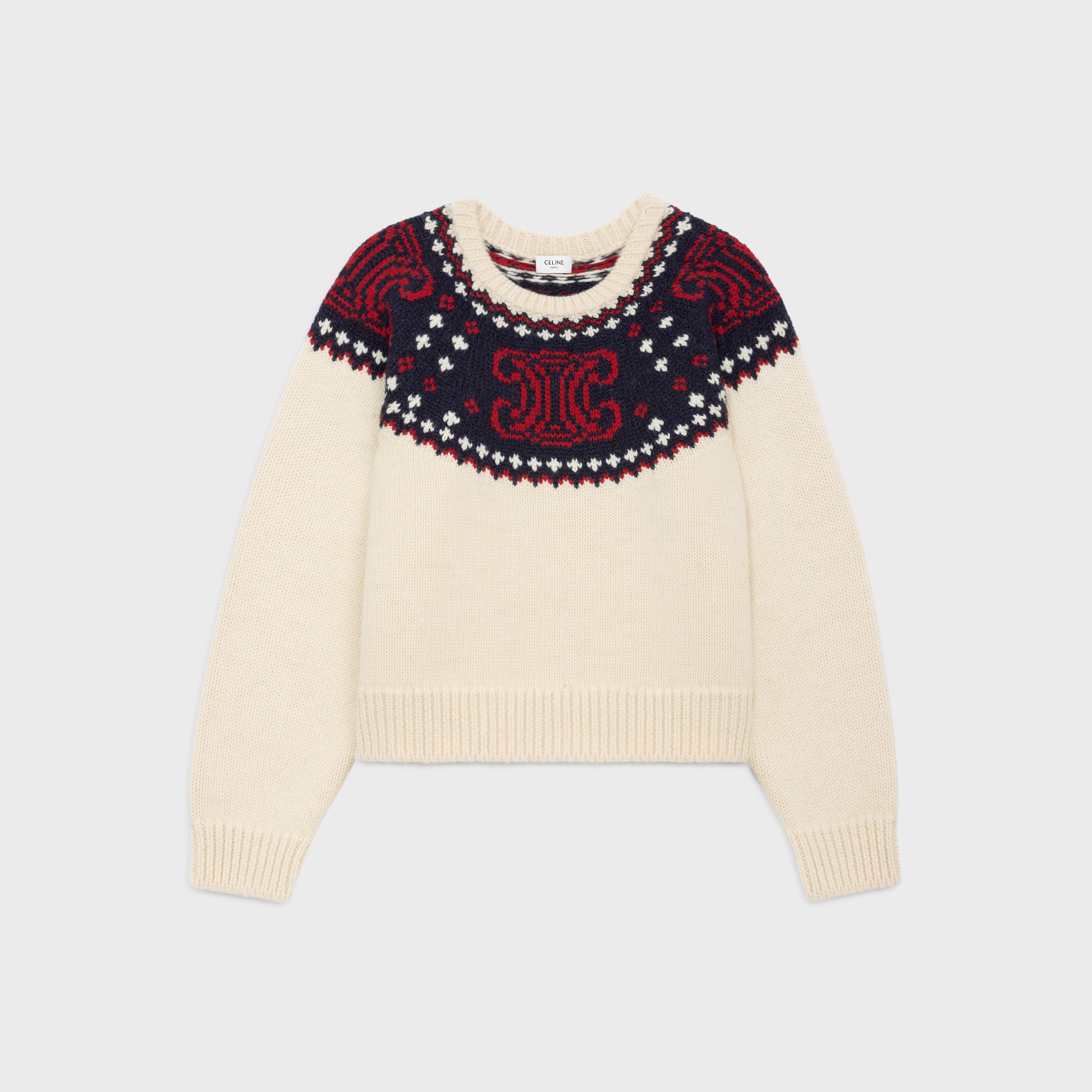関税込 CELINE beanie in fair isle wool Celine CELINE Boy doll ribbed wool beanie | Grailed