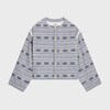 veste cardigan baja EN LAINE COTON - IVOIRE/MARINE -  - 1 | CELINE