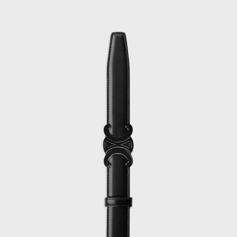 Reversible Strap 25MM IN Taurillon Leather and Triomphe Canvas -  -  - 1 | CELINE