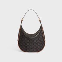 MEDIUM HELOÏSE BAG  IN TRIOMPHE CANVAS AND CALFSKIN - TAN - CROSS-BODY BAGS - 1 | CELINE