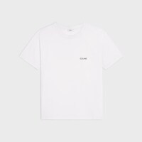 Celine loose t-shirt IN cotton jersey - ECRU / BLACK -  - 1 | CELINE