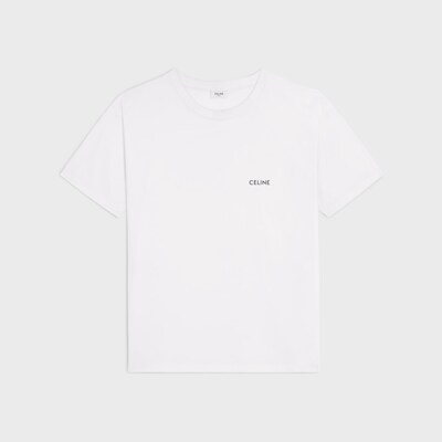 CELINE 루즈 티셔츠 - 코튼 저지 - 에크루 / 블랙 -  - tileIndex | CELINE