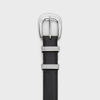 MEDIUM 25MM WESTERN BELT IN Taurillon Leather - BLACK -  - 1 | CELINE
