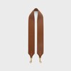 Short Strap in textile and calfskin - TAN - BAG CHARMS - 1 | CELINE