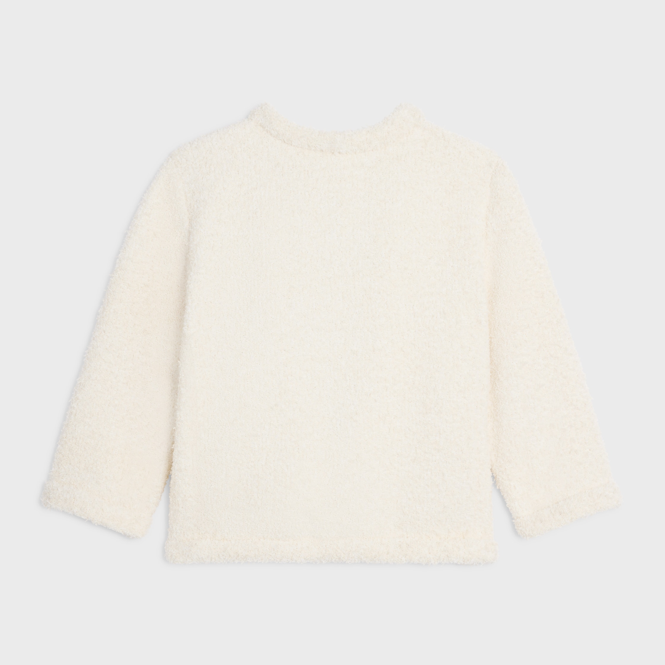 CARDIGAN JACKET IN COTTON NATTÉ - MAT WHITE | CELINE
