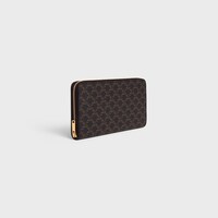 Large zipped wallet IN Triomphe Canvas - Black - 390 RUE SAINT-HONORE - 2 | CELINE