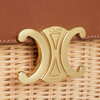 BOLSO TEEN GARANCE DE MIMBRE Y PIEL DE BECERRO NATURAL - NATURAL / TOSTADO - MÁS - 1 | CELINE