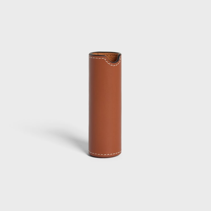 TRAVEL SPRAY Case in Smooth Calfskin - TAN - BEAUTY ACCESSORIES - 1 | CELINE