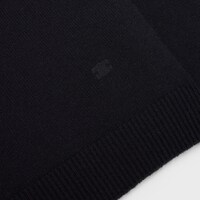 TRIOMPHE V-NECK SWEATER IN HERITAGE CASHMERE - BLACK -  - 1 | CELINE