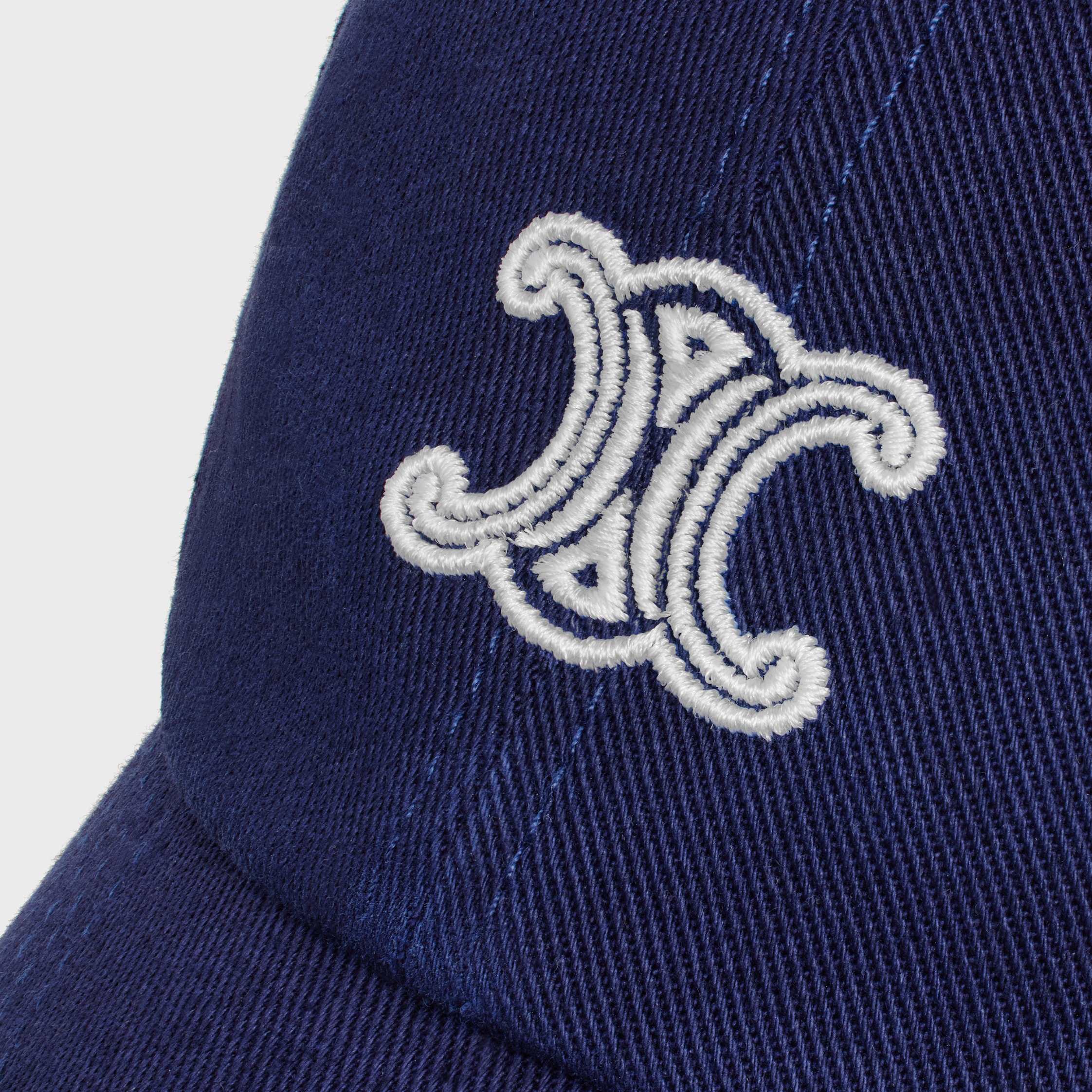 vivienne cap IN cotton twill - NAVY / WHITE | CELINE