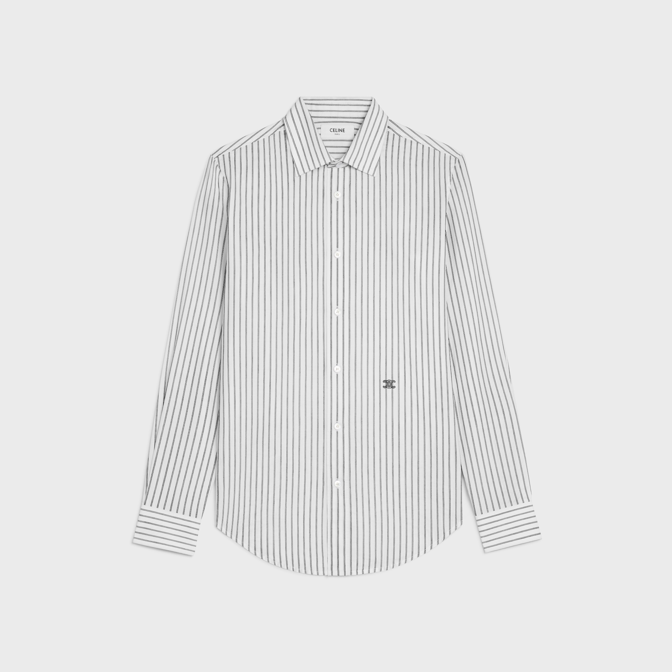 クラシックシャツ / ストライプコットン - | CELINE | セリーヌ公式