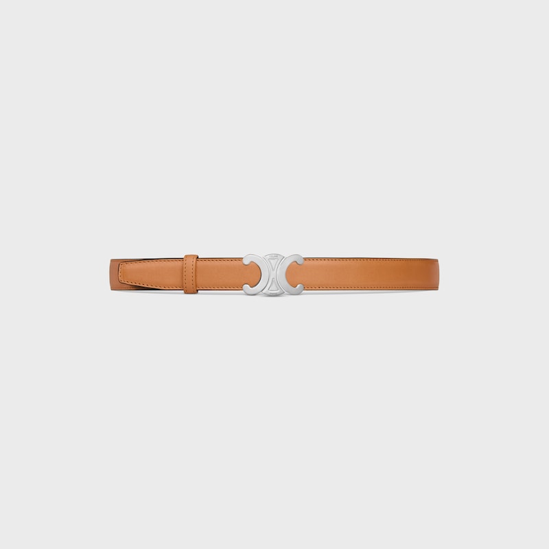 Reversible Strap 25MM IN Natural Calfskin and Triomphe Canvas -  -  - 1 | CELINE