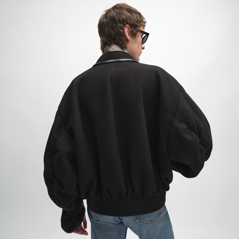 재킷 - 더블 페이스 울 펠트 - 블랙 -  - 1 | CELINE