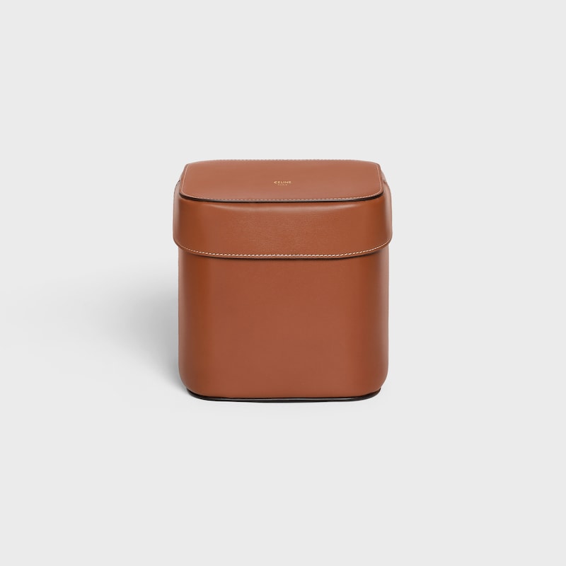 Large Box in Shiny Calfskin - TAN - HOME - 1 | CELINE