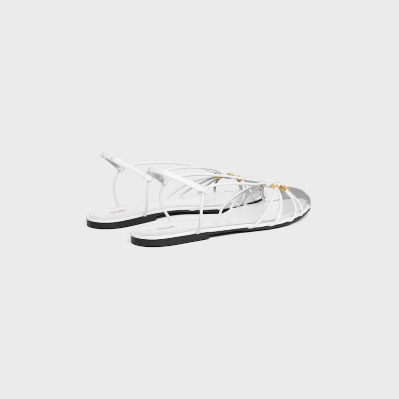COCKTAIL SANDAL IN GOATSKIN - WHITE -  - 1 | CELINE