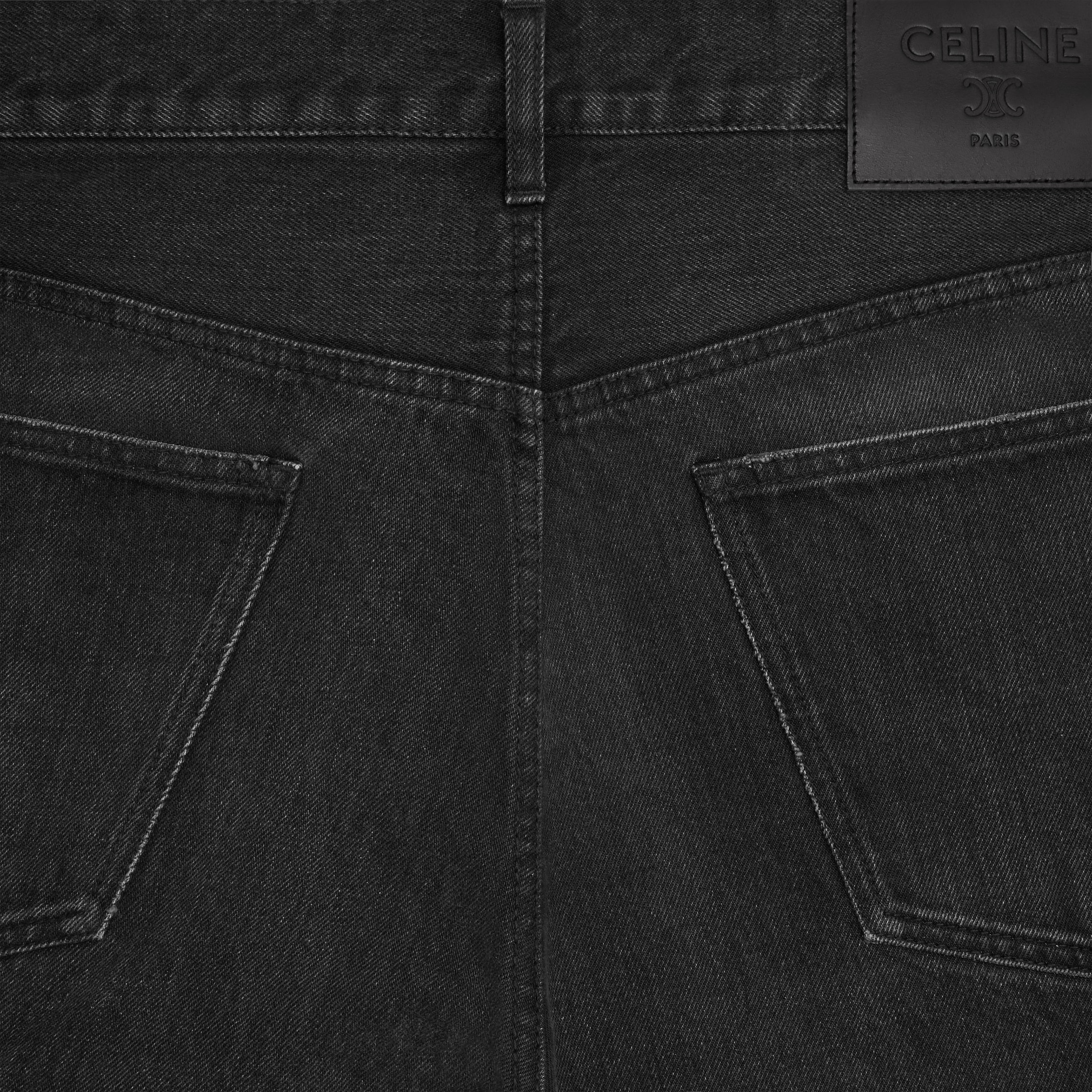max jeans in cotton denim - NEW MAX BLACK WASH + PATCH DEB | CELINE