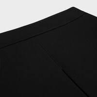 【CELINE】ブラックダブルウールギャバジントラペスミニスカート CELINE】ブラックダブルウールギャバジントラペスミニスカート
