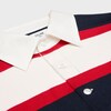 블라종 럭비 폴로 셔츠 - 스트라이프 저지 - DIRTY WHITE/NAVY/RED -  - 3 | CELINE