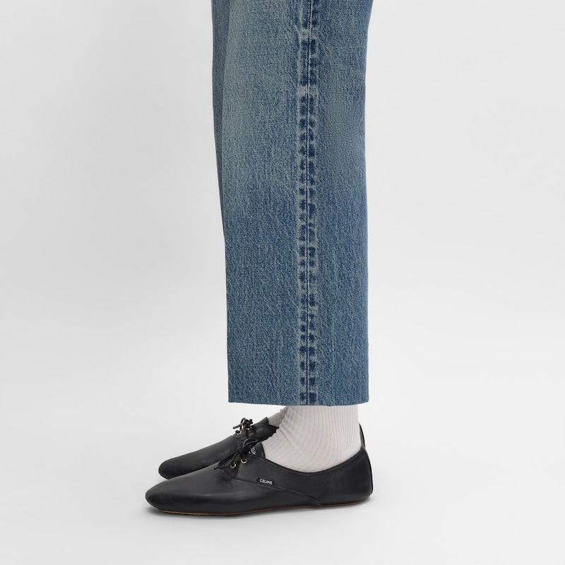 BALLET - LACE-UP SHOE IN LAMBSKIN - BLACK -  - 1 | CELINE