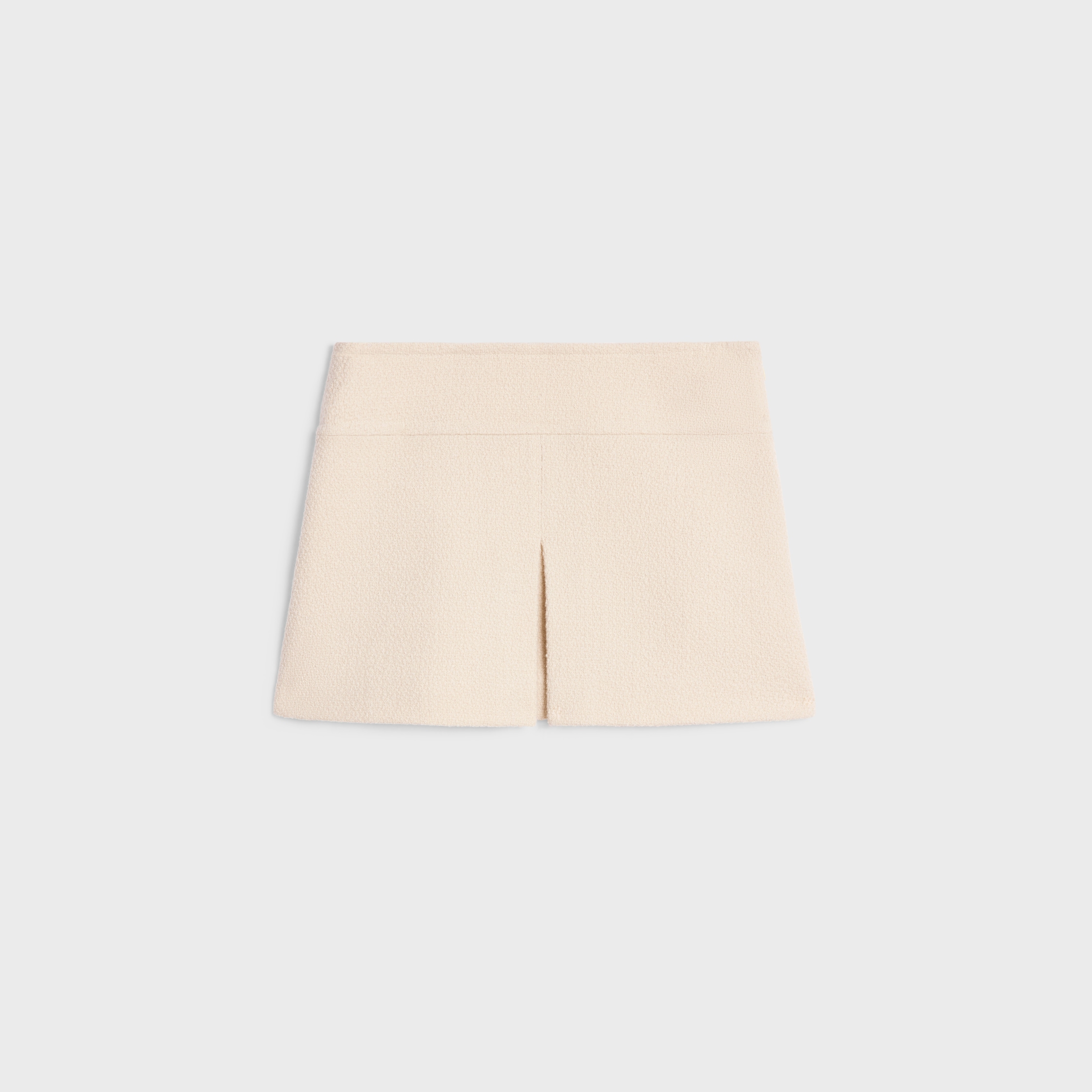 関税込 CELINE | TRAPEZE MINI SKIRT IN WOOL TWEED CELINE trapeze mini skirt in wool tweed | REVERSIBLE