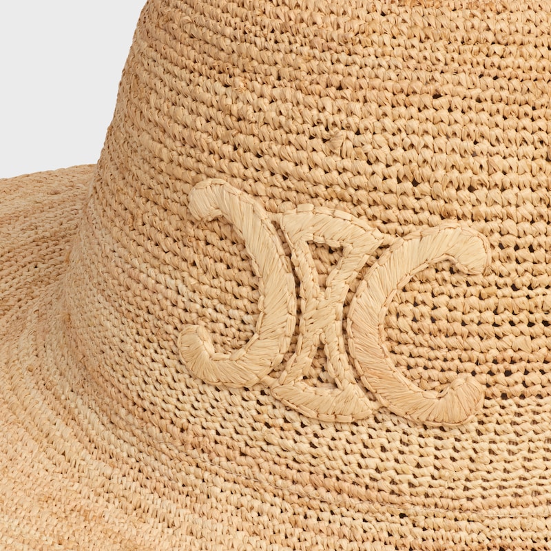 TRIOMPHE植物材料帽子 - 天然色 -  - 1 | CELINE